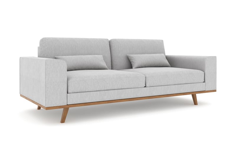 Copenhagen 3-sits Tygsoffa - Ljusgrå - Möbler - Vardagsrum - Soffor - 3-sits soffor