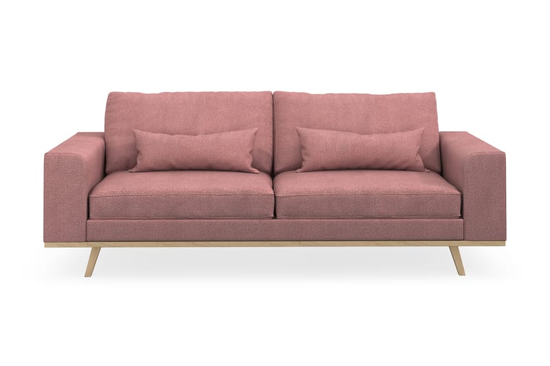 Copenhagen 3-sits Tygsoffa - Rosa - Möbler - Vardagsrum - Soffor - 3-sits soffor