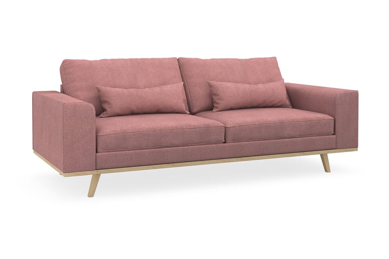 Copenhagen 3-sits Tygsoffa - Rosa - Möbler - Vardagsrum - Soffor - 3-sits soffor