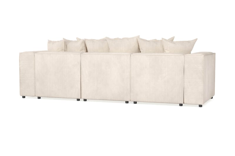 Cubo 4-sits Djup Modulsoffa i Manchester - Beige - Möbler - Vardagsrum - Soffor - 3-sits soffor