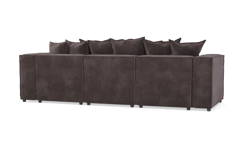 Cubo 4-sits Djup Modulsoffa i Sammet - Mörkgrå - Möbler - Vardagsrum - Soffor - 3-sits soffor