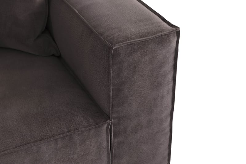 Cubo 4-sits Djup Modulsoffa i Sammet - Mörkgrå - Möbler - Vardagsrum - Soffor - 3-sits soffor