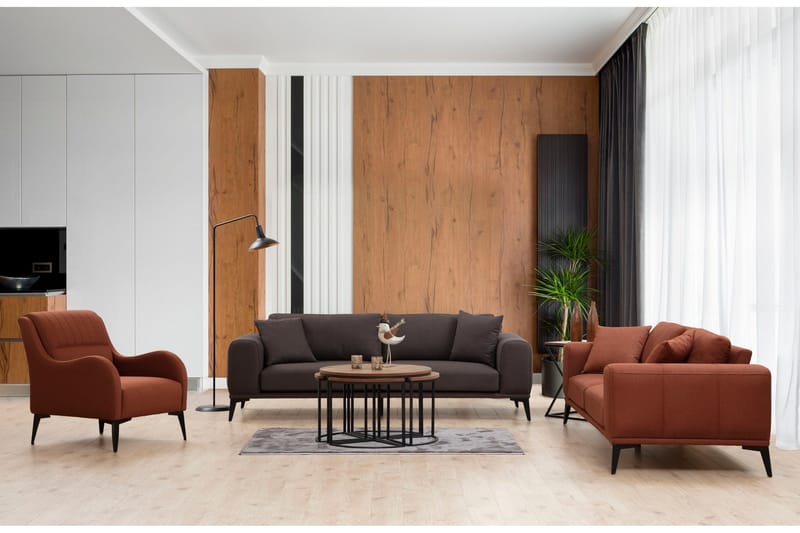 Daler Soffa 3-sits - Röd - Möbler - Vardagsrum - Soffor - 3-sits soffor