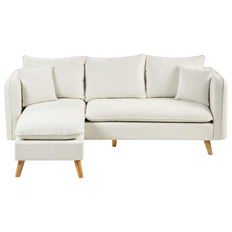 3-sits soffa Dalvik - Vit, brun - Möbler - Vardagsrum - Soffor - Hörnsoffor