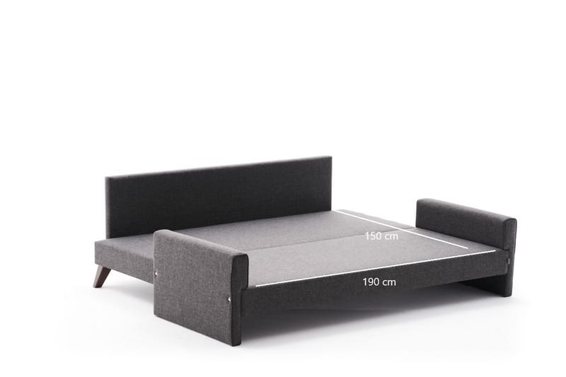 DENMARK 3-sits Soffa Antracit/Brun - Möbler - Vardagsrum - Soffor - 3-sits soffor