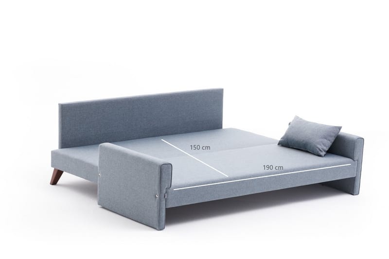 DENMARK 3-sits Soffa Blå/Brun - Möbler - Vardagsrum - Soffor - 3-sits soffor
