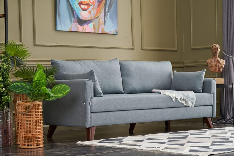 DENMARK 3-sits Soffa Blå/Natur - Möbler - Vardagsrum - Soffor - 3-sits soffor