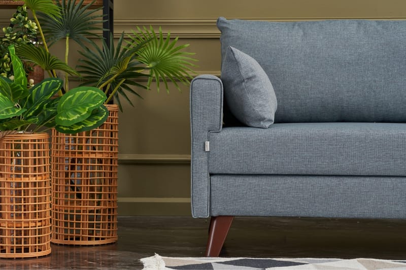 DENMARK 3-sits Soffa Blå/Natur - Möbler - Vardagsrum - Soffor - 3-sits soffor