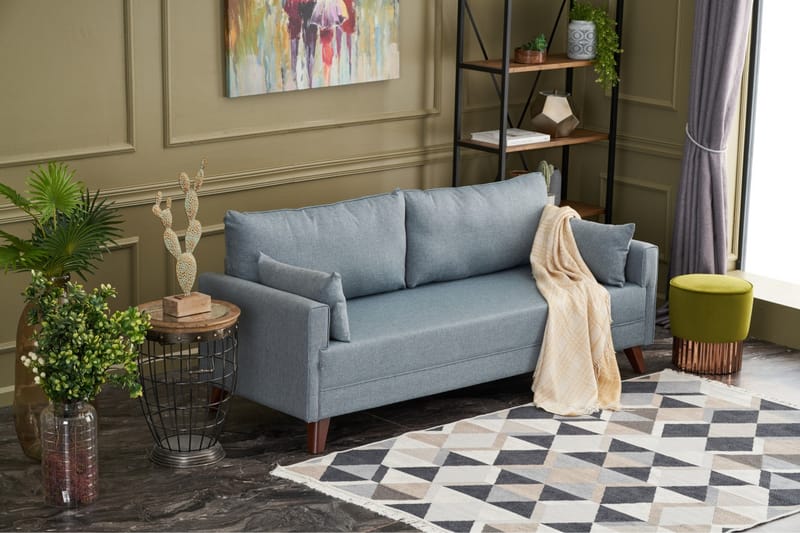 DENMARK 3-sits Soffa Blå/Natur - Möbler - Vardagsrum - Soffor - 3-sits soffor