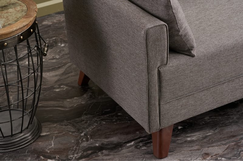 DENMARK 3-sits Soffa Brun/Natur - Möbler - Vardagsrum - Soffor - 3-sits soffor