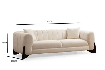 Devid Soffa 3-sits - Vit - Möbler - Vardagsrum - Soffor - 3-sits soffor
