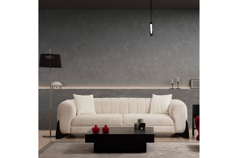 Devid Soffa 3-sits - Vit - Möbler - Vardagsrum - Soffor - 3-sits soffor