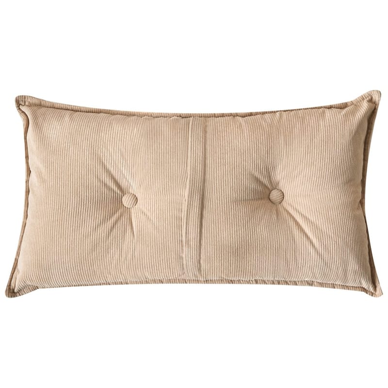 3-sits soffa Dolva - Beige, svart/Högervänd/Manchestertyg - Möbler - Vardagsrum - Soffor - Divansoffa & schäslong