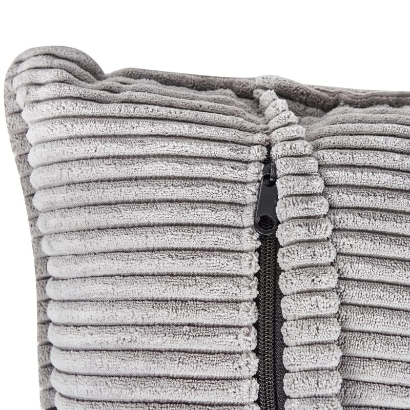 3-sits soffa Dolva - Grå, svart/Högervänd/Manchestertyg - Möbler - Vardagsrum - Soffor - Divansoffa & schäslong