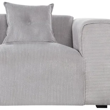 3-sits soffa Dolva - Grå, svart/Högervänd/Manchestertyg - Möbler - Vardagsrum - Soffor - Modulsoffor - Komplett modulsoffa