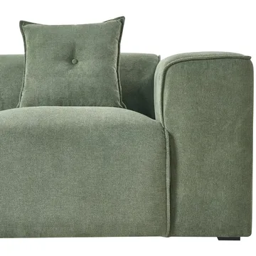 3-sits soffa Dolva - Grön, Svart/Högervänd/Chenille - Möbler - Vardagsrum - Soffor - Modulsoffor - Komplett modulsoffa