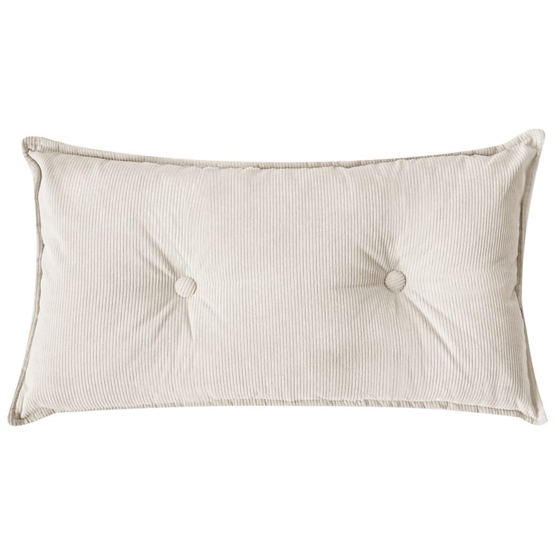 3-sits soffa Dolva - Vit, Svart/Högervänd/Manchestertyg - Möbler - Vardagsrum - Soffor - Divansoffa & schäslong