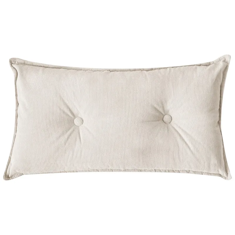 3-sits soffa Dolva - Vit, Svart/Högervänd/Manchestertyg - Möbler - Vardagsrum - Soffor - Divansoffa & schäslong