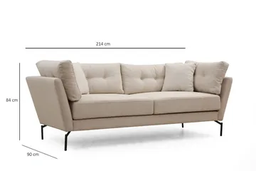 Dorval Soffa 3-sits - Beige - Möbler - Vardagsrum - Soffor - 3-sits soffor