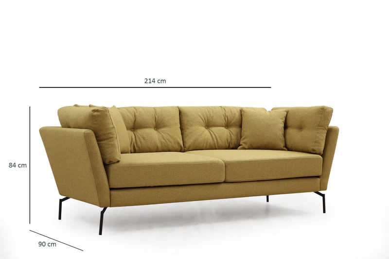 Dorval Soffa 3-sits - Grön - Möbler - Vardagsrum - Soffor - 3-sits soffor