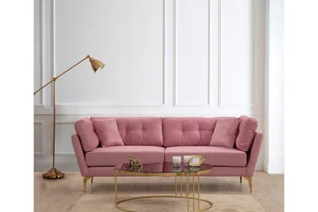 Dorval Soffa 3-sits - Rosa - Möbler - Vardagsrum - Soffor - 3-sits soffor