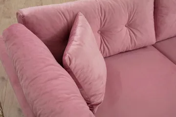 Dorval Soffa 3-sits - Rosa - Möbler - Vardagsrum - Soffor - 3-sits soffor