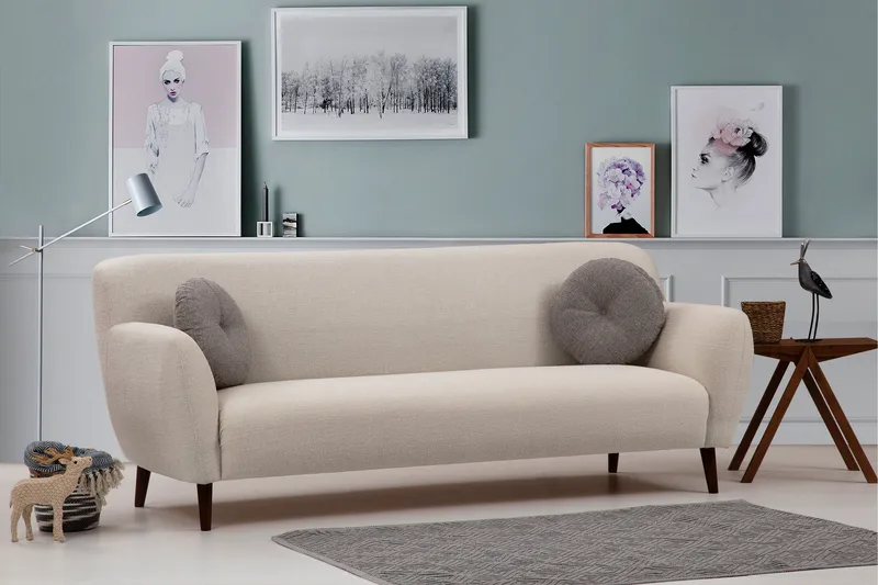 Ennadai Soffa 3-sits - Beige - Möbler - Vardagsrum - Soffor - 3-sits soffor