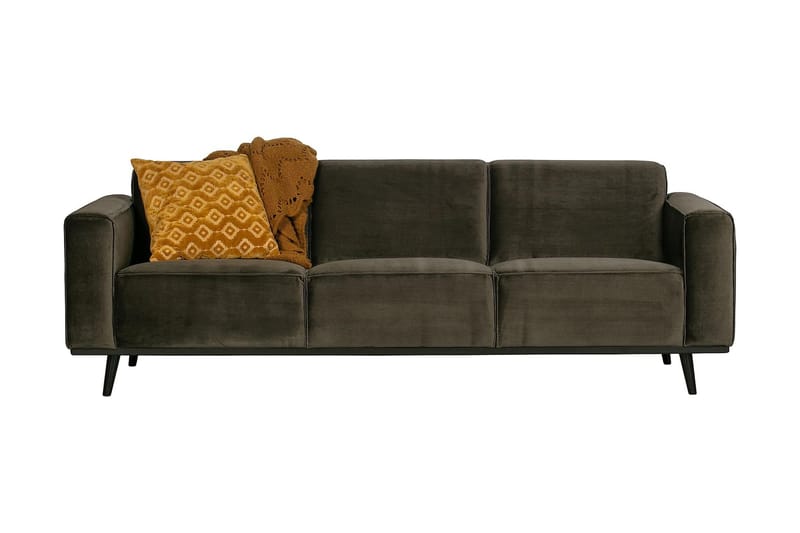 ESTADO 3-sits Soffa Sammet/Grön, Brun