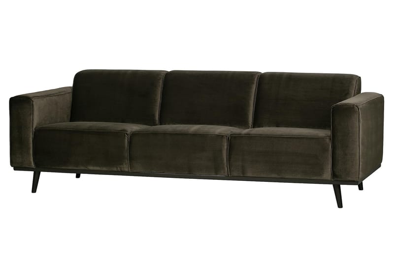 ESTADO 3-sits Soffa Sammet/Grön - Brun - Möbler - Vardagsrum - Soffor - 3-sits soffor