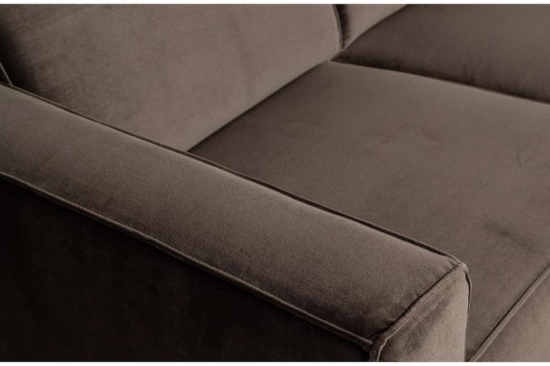 ESTADO 3-sits Soffa Sammet/Grön - Brun - Möbler - Vardagsrum - Soffor - 3-sits soffor