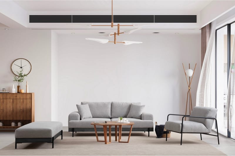 Eti Soffa 3-sits - Grå - Möbler - Vardagsrum - Soffor - 3-sits soffor