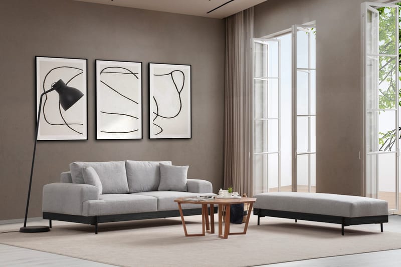 Eti Soffa 3-sits - Grå - Möbler - Vardagsrum - Soffor - 3-sits soffor