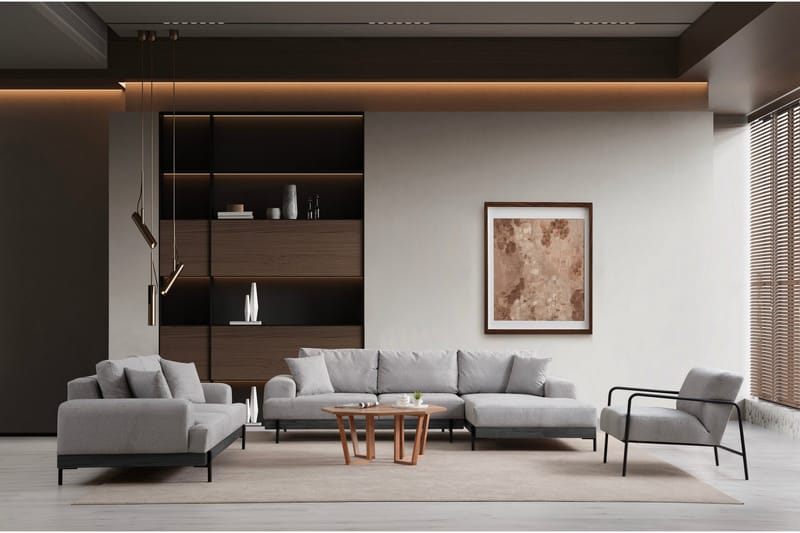 Eti Soffa 3-sits - Grå - Möbler - Vardagsrum - Soffor - 3-sits soffor