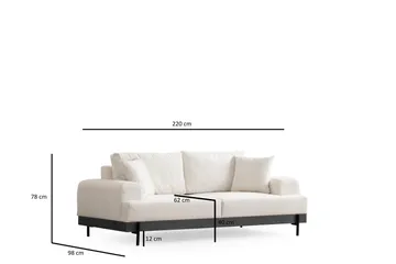 Eti Soffa 3-sits - Vit - Möbler - Vardagsrum - Soffor - 3-sits soffor