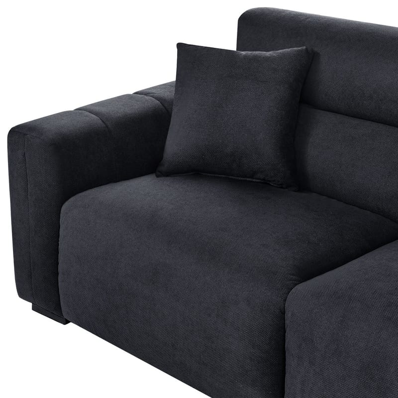 3-sits soffa Fauskan - Svart - Möbler - Vardagsrum - Soffor - 3-sits soffor