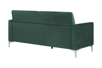 Fenes 3-sits Djup Sammetssoffa - Grön - Möbler - Vardagsrum - Soffor - 3-sits soffor