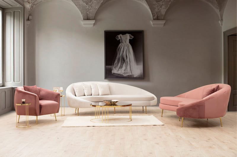 Ferryland Soffa 3-sits Rosa - Möbler - Vardagsrum - Soffor - 3-sits soffor