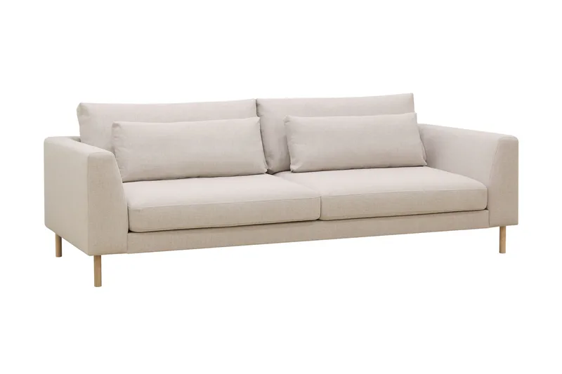 Florenz 3-sits Tygsoffa - Beige - Möbler - Vardagsrum - Soffor - 3-sits soffor