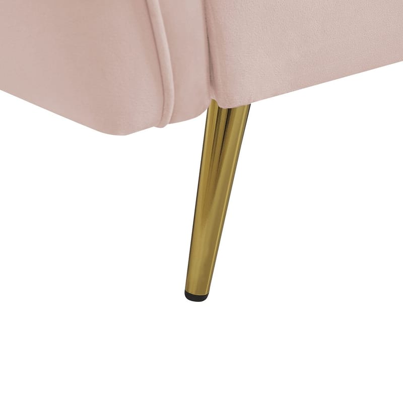 3-sits soffa Frederica - Rosa, guld/Sammet - Möbler - Vardagsrum - Soffor - Sammetssoffor