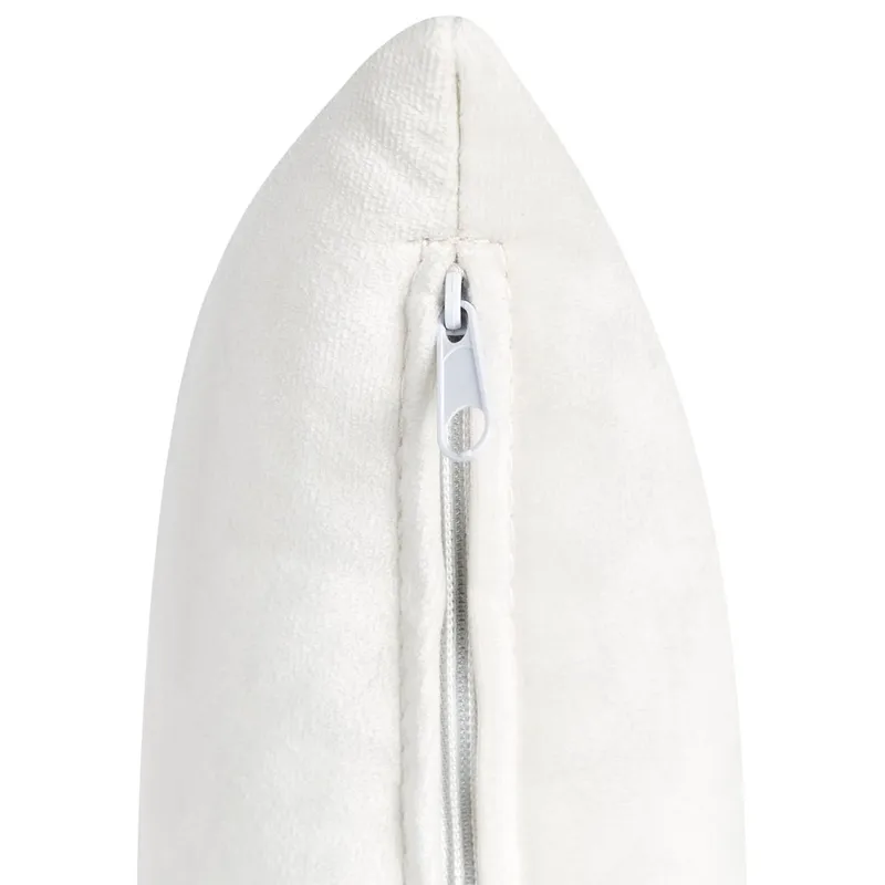 3-sits soffa Frederica - Vitt, guld/Sammet - Möbler - Vardagsrum - Soffor - Sammetssoffor