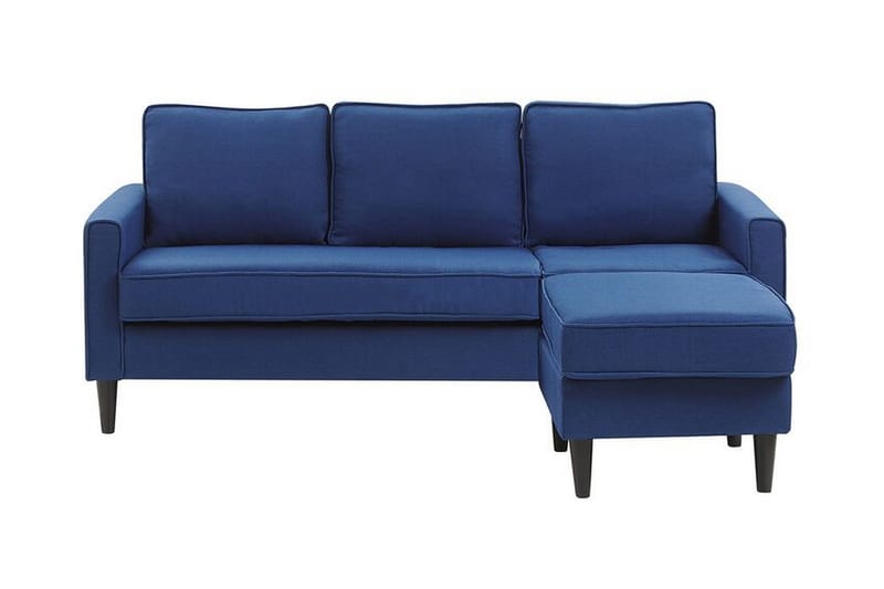 Fuimaono Soffa med Fotpall - Blå - Möbler - Vardagsrum - Soffor - 3-sits soffor
