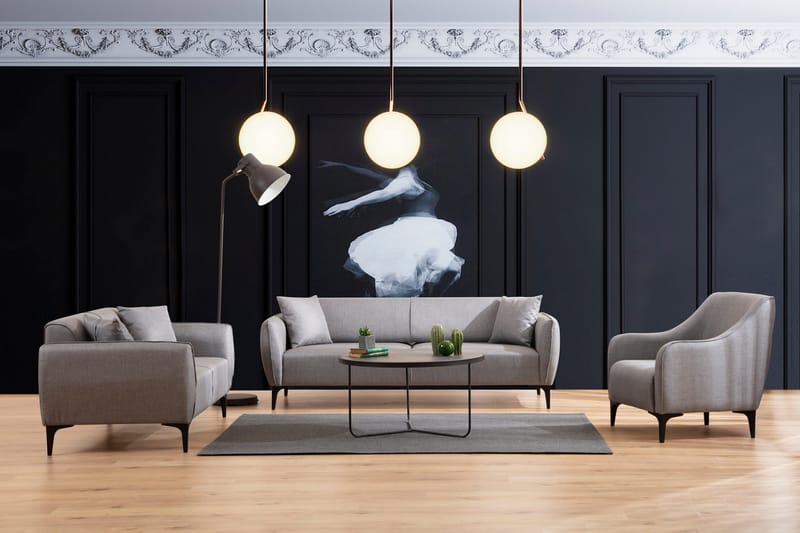 Gatineau Soffa 3-sits Grå - Möbler - Vardagsrum - Soffor - 3-sits soffor