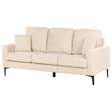 3-sits soffa Gavle - Beige, svart/Bouclé - Möbler - Vardagsrum - Soffor - 3-sits soffor