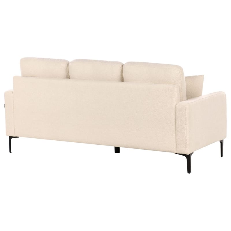 3-sits soffa Gavle - Beige, svart/Bouclé - Möbler - Vardagsrum - Soffor - 3-sits soffor