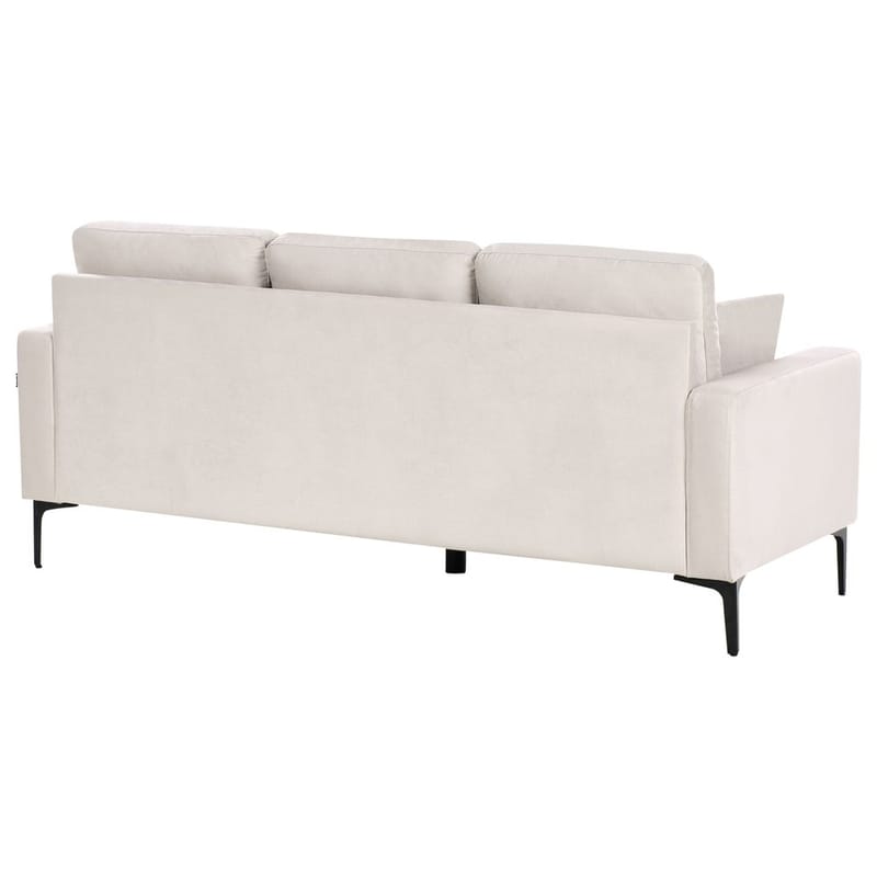 3-sits soffa Gavle - Beige, svart/Polyester - Möbler - Vardagsrum - Soffor - 3-sits soffor