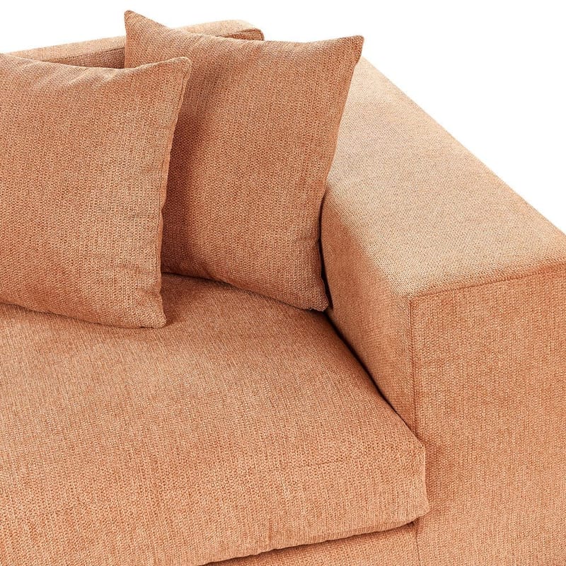 3-sits soffa Glorvika - Orange - Möbler - Vardagsrum - Soffor - 3-sits soffor