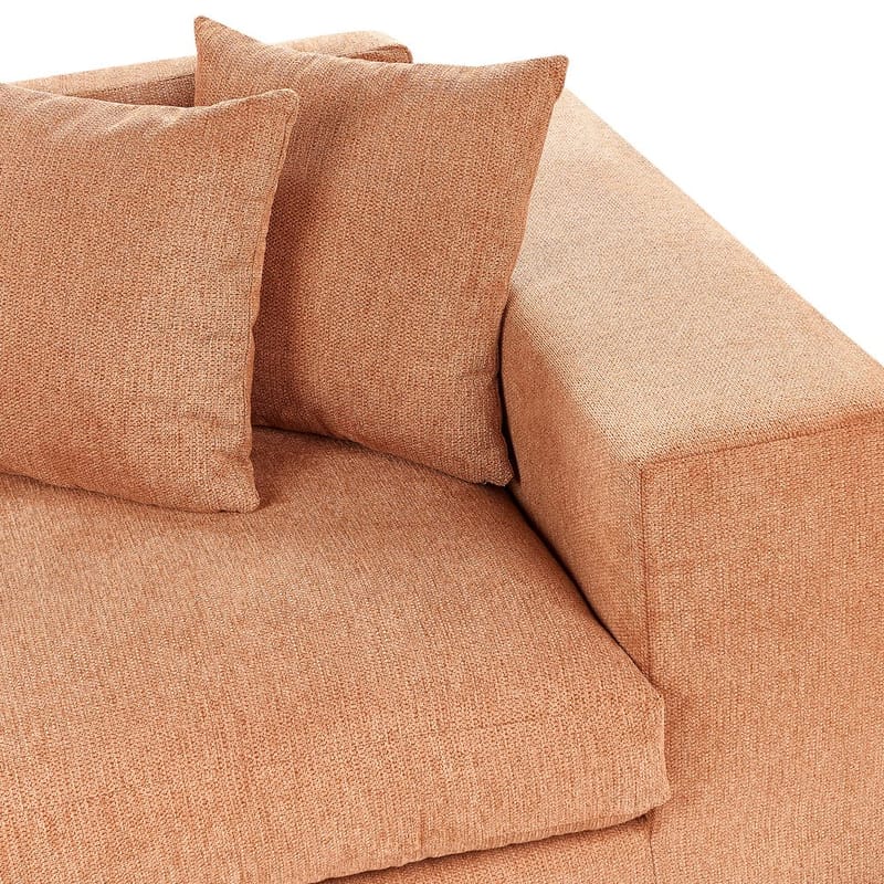 3-sits soffa Glorvika - Orange - Möbler - Vardagsrum - Soffor - 3-sits soffor