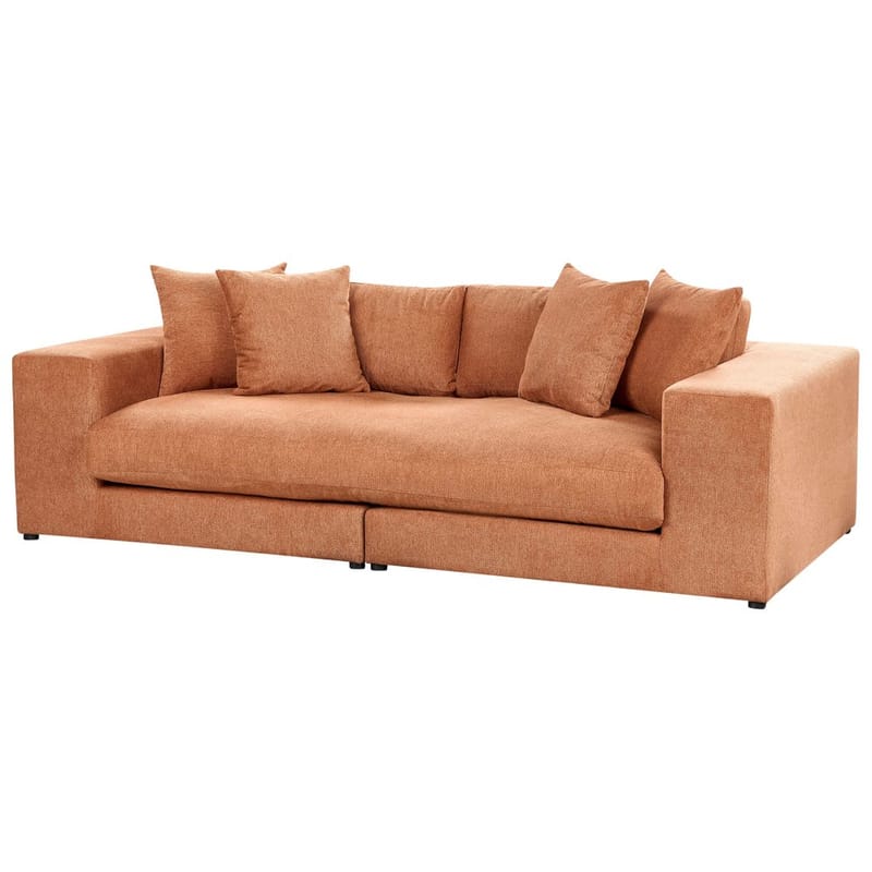3-sits soffa Glorvika - Orange - Möbler - Vardagsrum - Soffor - 3-sits soffor