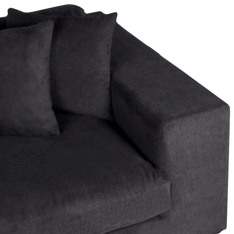 3-sits soffa Glorvika - Svart - Möbler - Vardagsrum - Soffor - 3-sits soffor