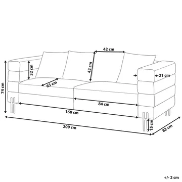 3-sits soffa Granna - Brun - Möbler - Vardagsrum - Soffor - Skinnsoffor